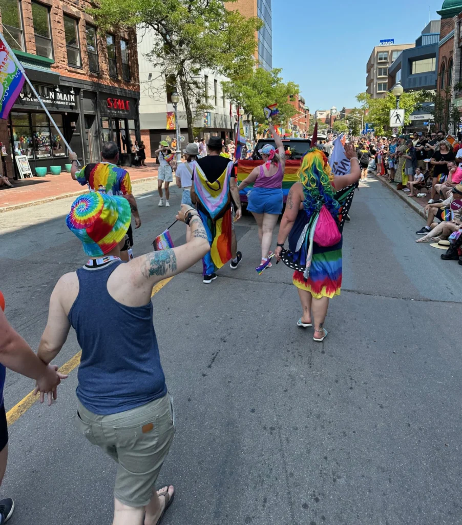 UCTE members take part in River of Pride 2025, Moncton | Des membres de l'UCET font partie de River of Pride 2o25, Moncton