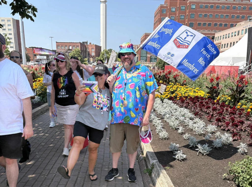 UCTE members take part in River of Pride 2025, Moncton | Des membres de l'UCET font partie de River of Pride 2025, Moncton