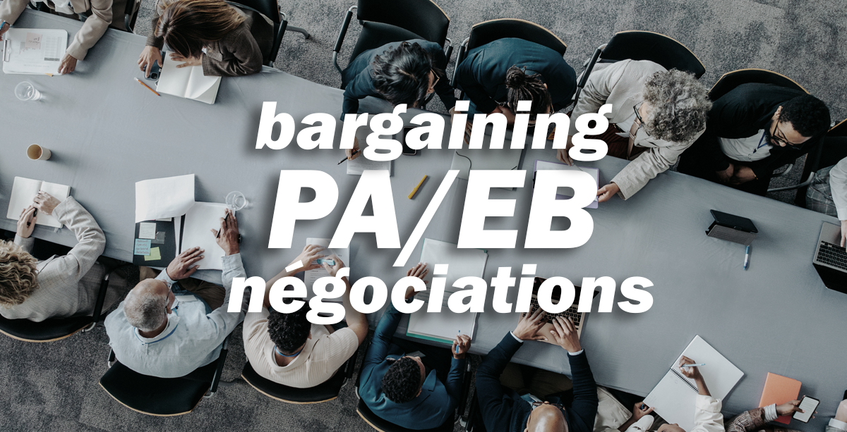 PA and EB groups: Bargaining Impasse with Treasury Board