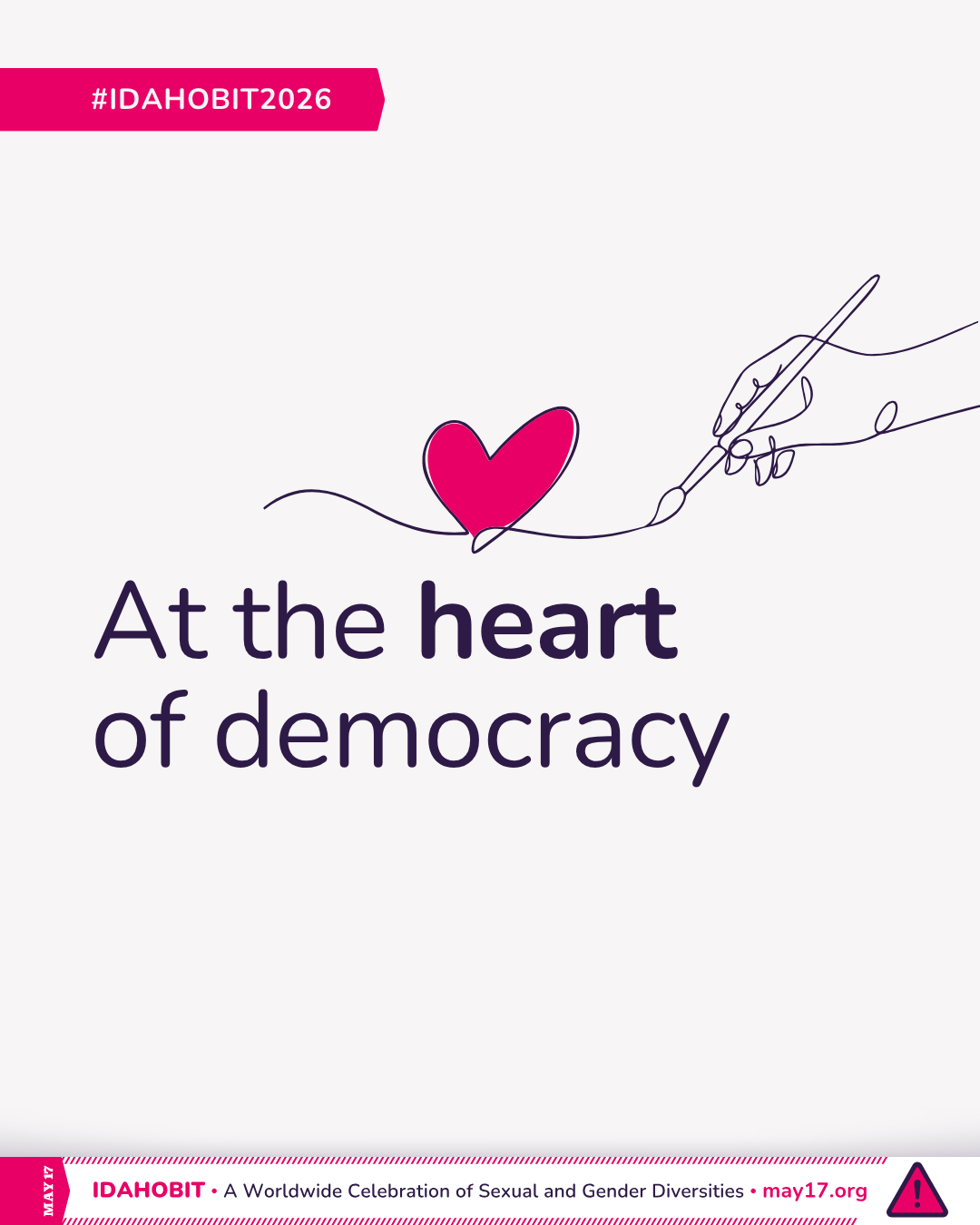 IDAHOBIT 2026: “At the Heart of Democracy”
