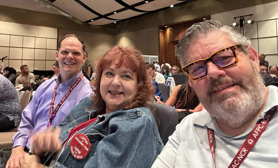UCTE delegates at 2026 PSAC Ontario conference | Délégués de l'UCET au congrès de l'AFPC Ontario 2026